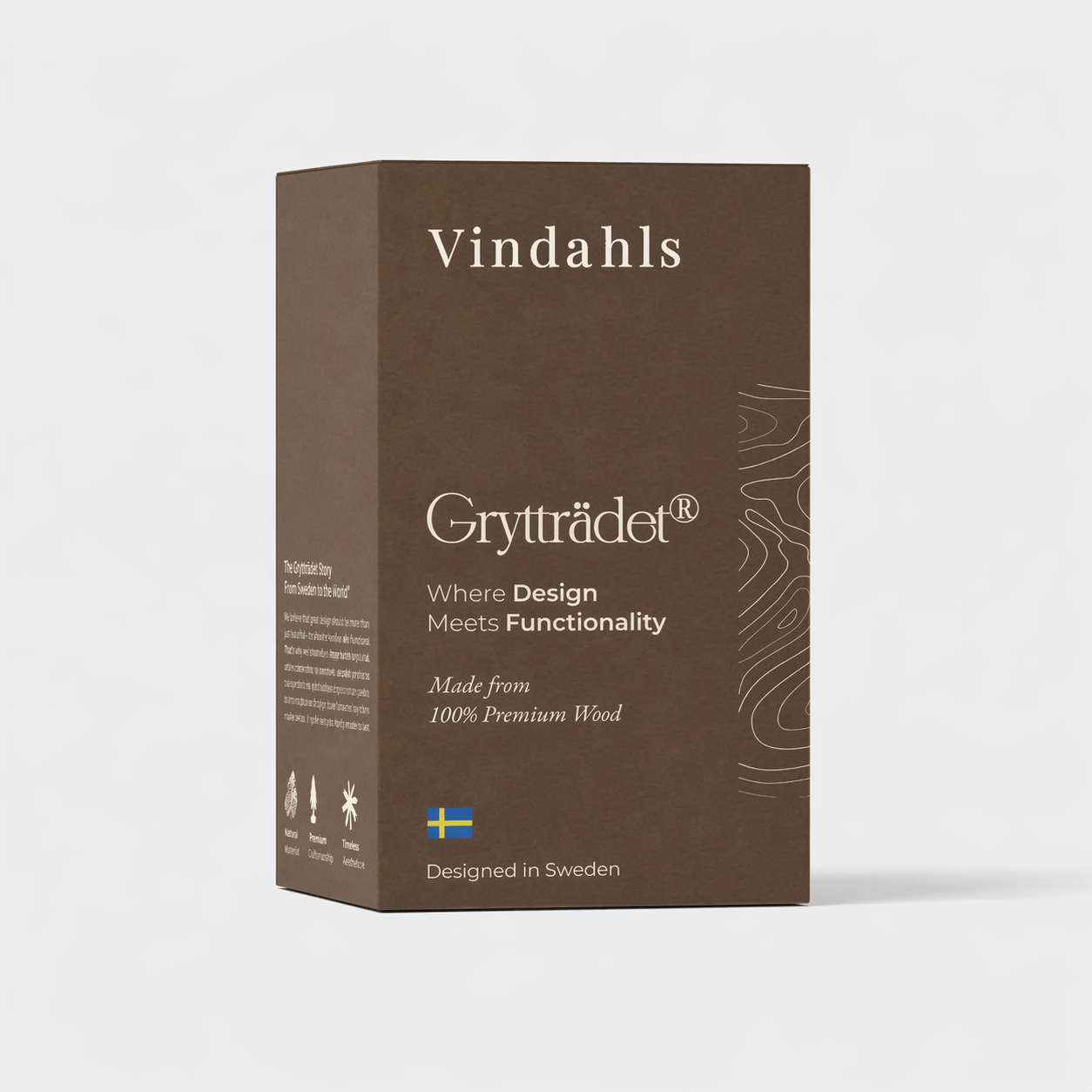 Grytträdet® Origineel | Pannenonderzetter van Walnoot