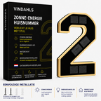 Vindahls Huisnummers | Verlicht & op Zonne-energie