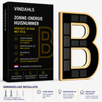 Vindahls Huisnummers | Verlicht & op Zonne-energie