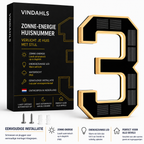 Vindahls Huisnummers | Verlicht & op Zonne-energie