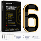 Vindahls Huisnummers | Verlicht & op Zonne-energie