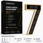 Vindahls Huisnummers | Verlicht & op Zonne-energie