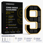 Vindahls Huisnummers | Verlicht & op Zonne-energie